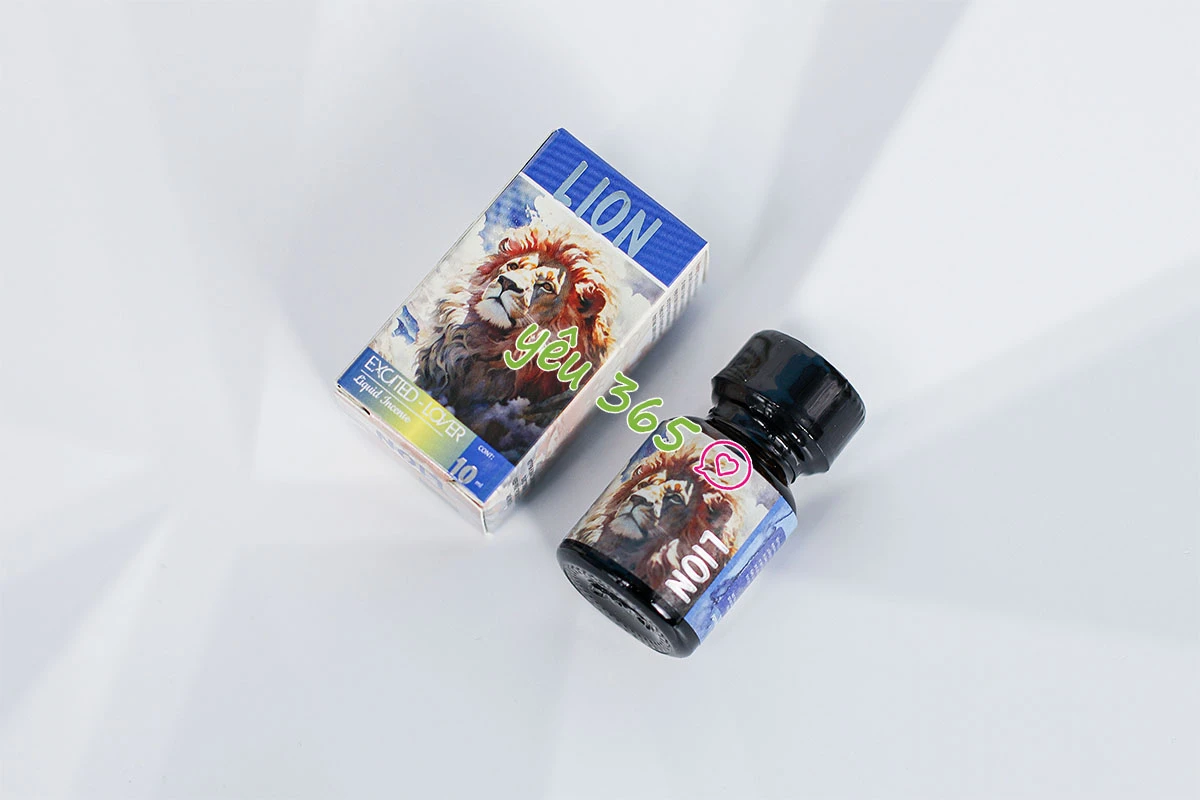 Chai hít Popper Lion 10ml tăng cảm giác khoái cảm