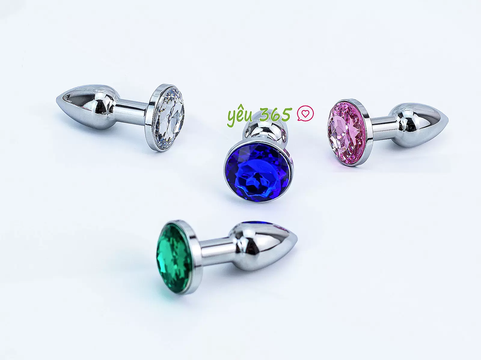 Sextoy kích hậu Inox mini có đế nhiều màu sắc