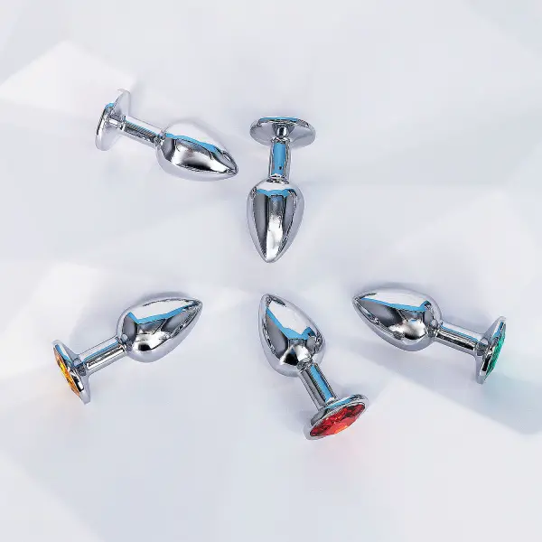 Sextoy kích hậu Inox mini có đế nhiều màu sắc