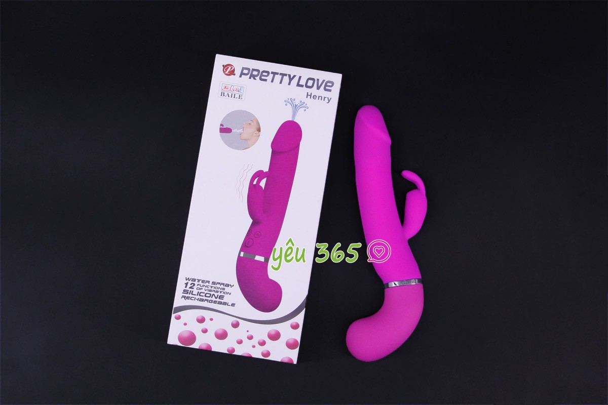 Sextoy dương vật giả xuất tinh Pretty love Henry 3