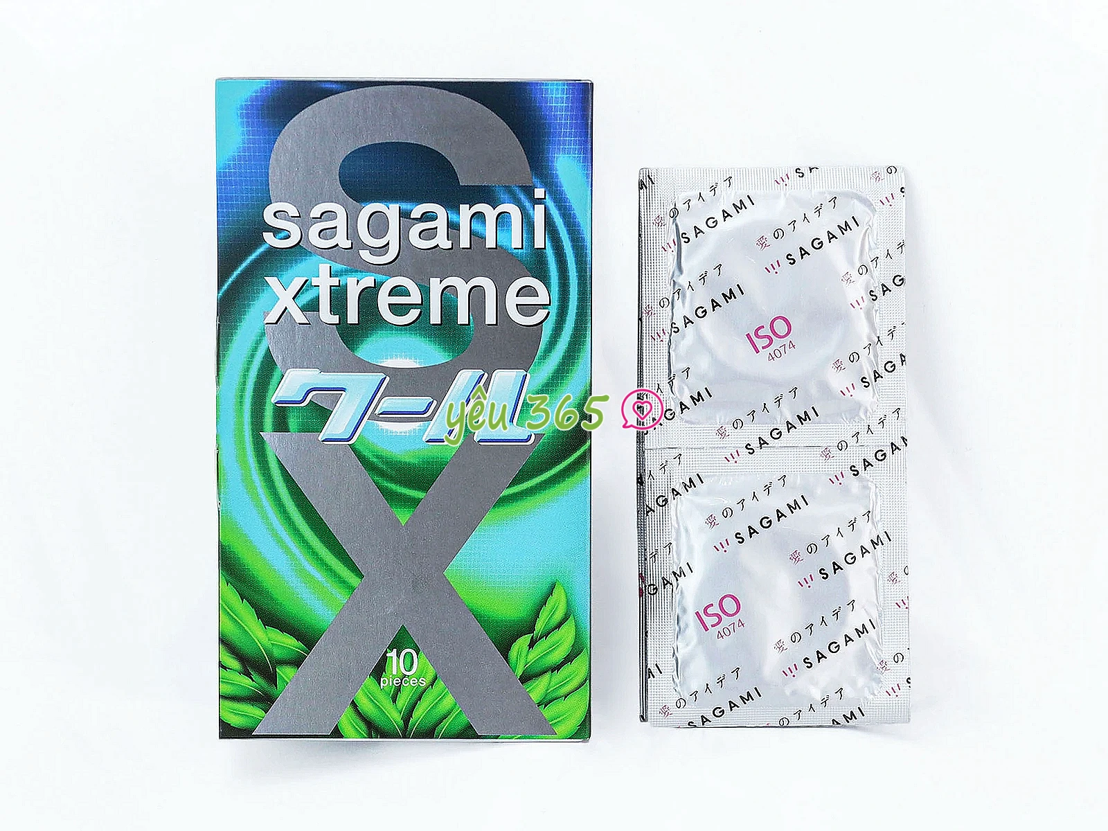 Bao cao su Sagami Xtreme Amino Gold Spearmint siêu mỏng giúp tăng khả năng truyền nhiệt và chân thật