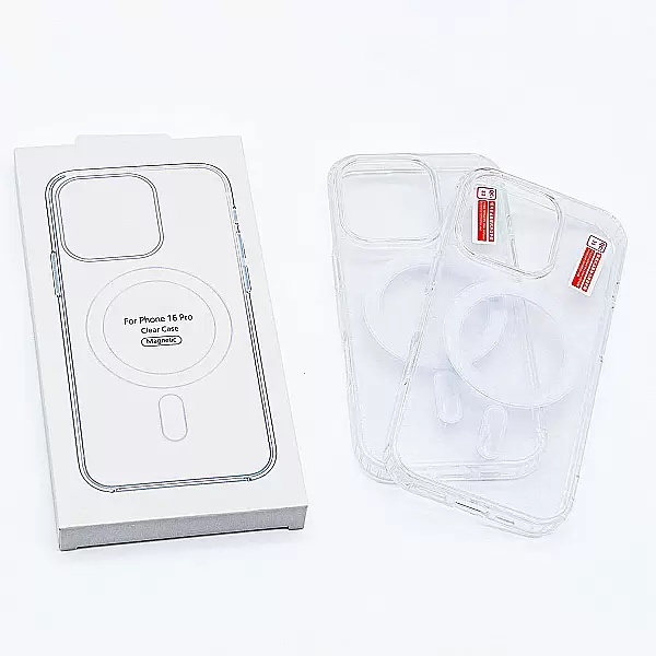 Ốp lưng iPhone 16 Pro Clear Case Magnetic trong suốt
