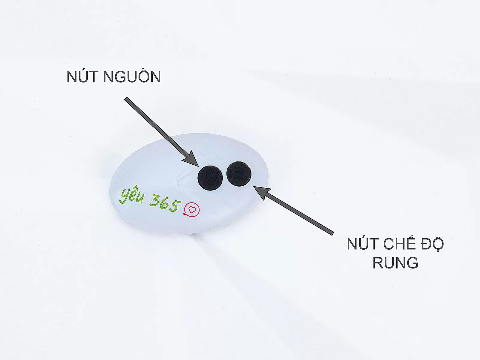 Vòng đeo dương vật Bicyclic Ring kèm điều khiển từ xa (không kèm dương vật giả)