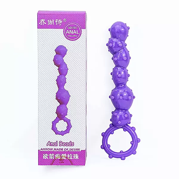 Dụng cụ kích thích hậu môn bi gai xoắn silicon Anal Beads