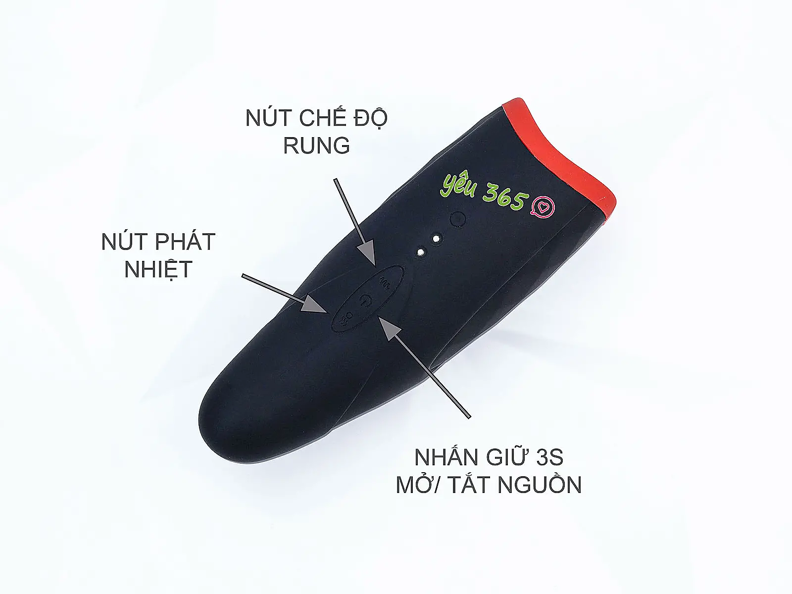 Miệng giả Body Safe rung phát nhiệt pin sạc