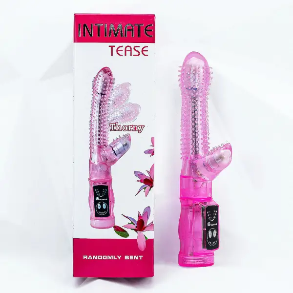 Dương vật giả rung Tease có nhánh kèm gai ma sát kích thích