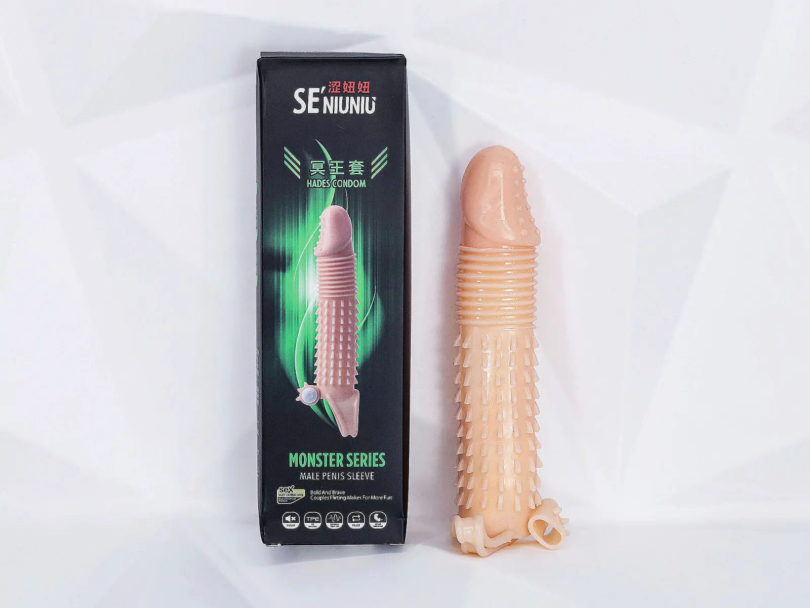 Bao cao su đ&ocirc;n d&ecirc;n 5cm gai Se&#039;niuniu
