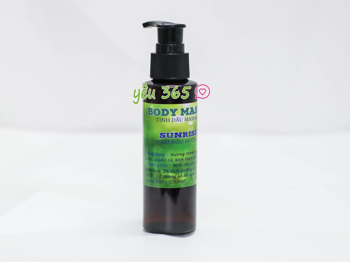 Chai tinh dầu massage body 100ml gợi cảm