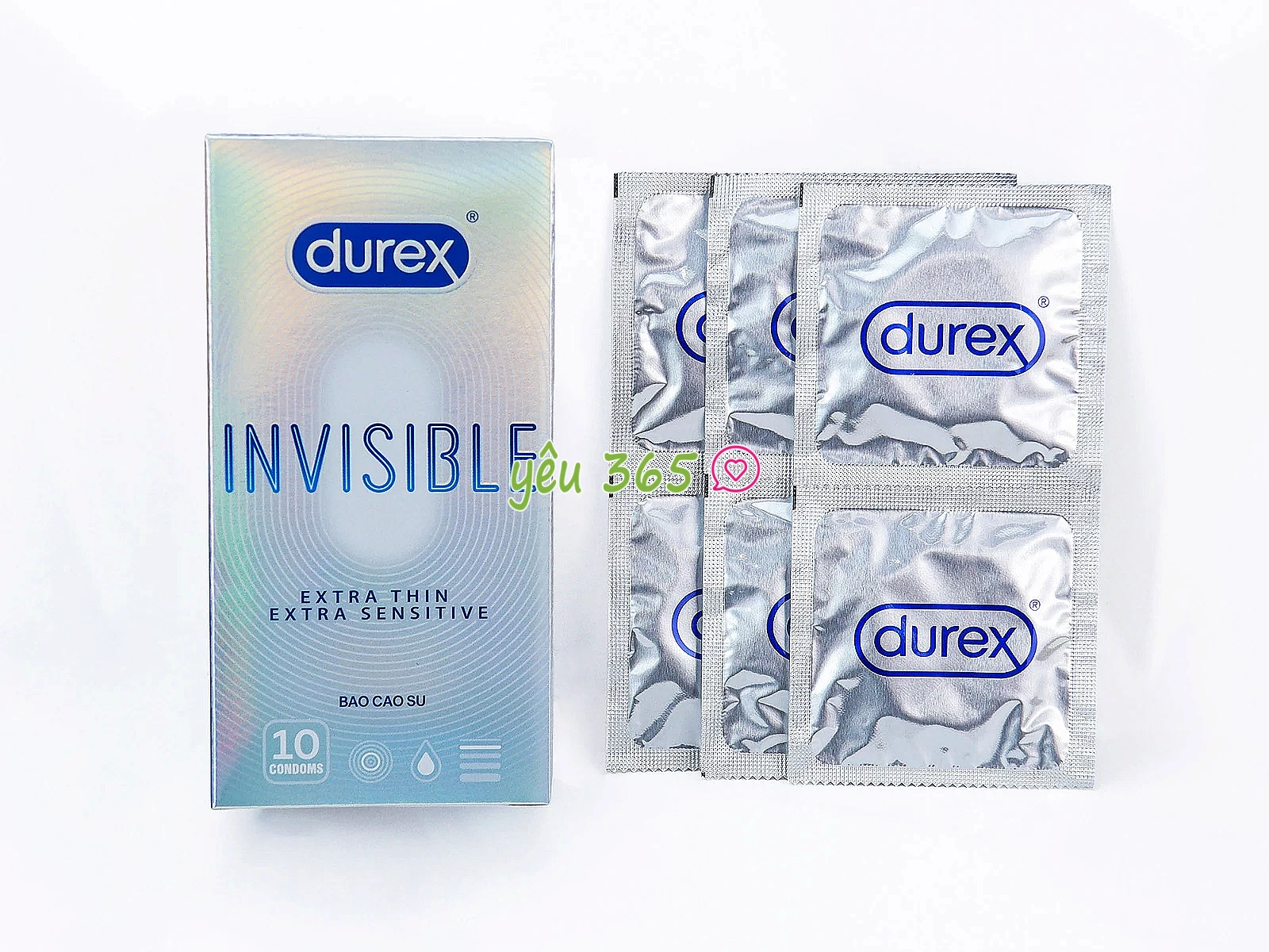 Bao cao su Durex Invisible siêu mỏng cao cấp