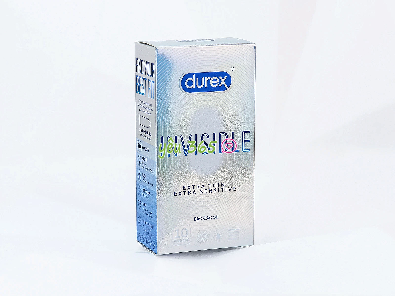 Bao cao su Durex Invisible siêu mỏng cao cấp