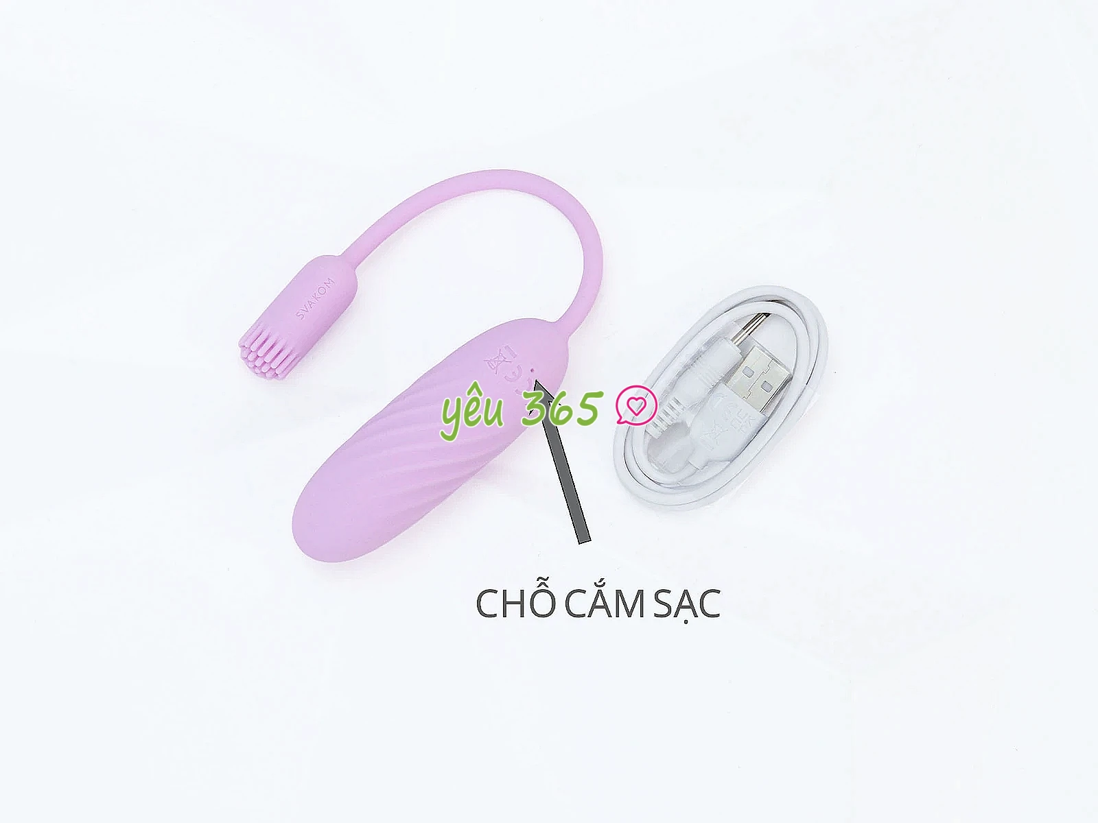 Trứng rung SVAKOM Plume đuôi cọ mềm điều khiển qua App