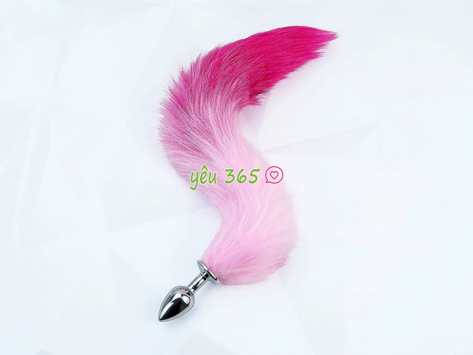 Dụng cụ kích thích hậu môn inox đuôi chồn hồng
