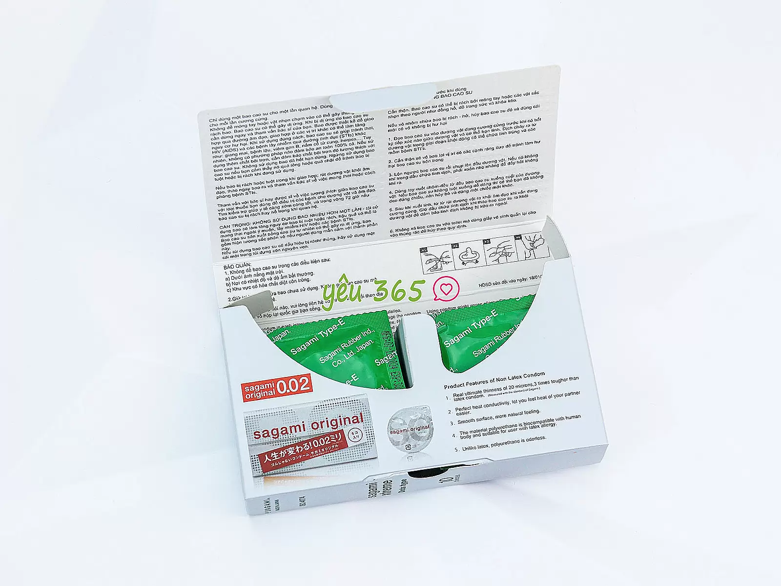 Bao cao su Sagami Xtreme White Nhật Bản 10 bao