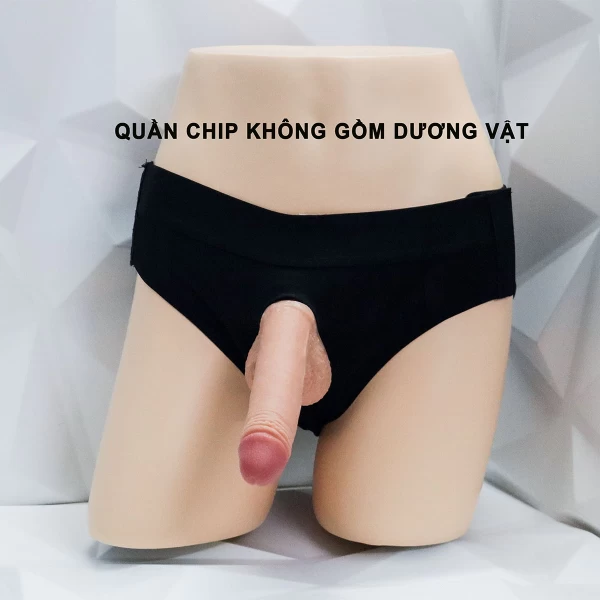 Quần chip gắn dương vật giả đơn chắc chắn (không gồm dương vật giả)