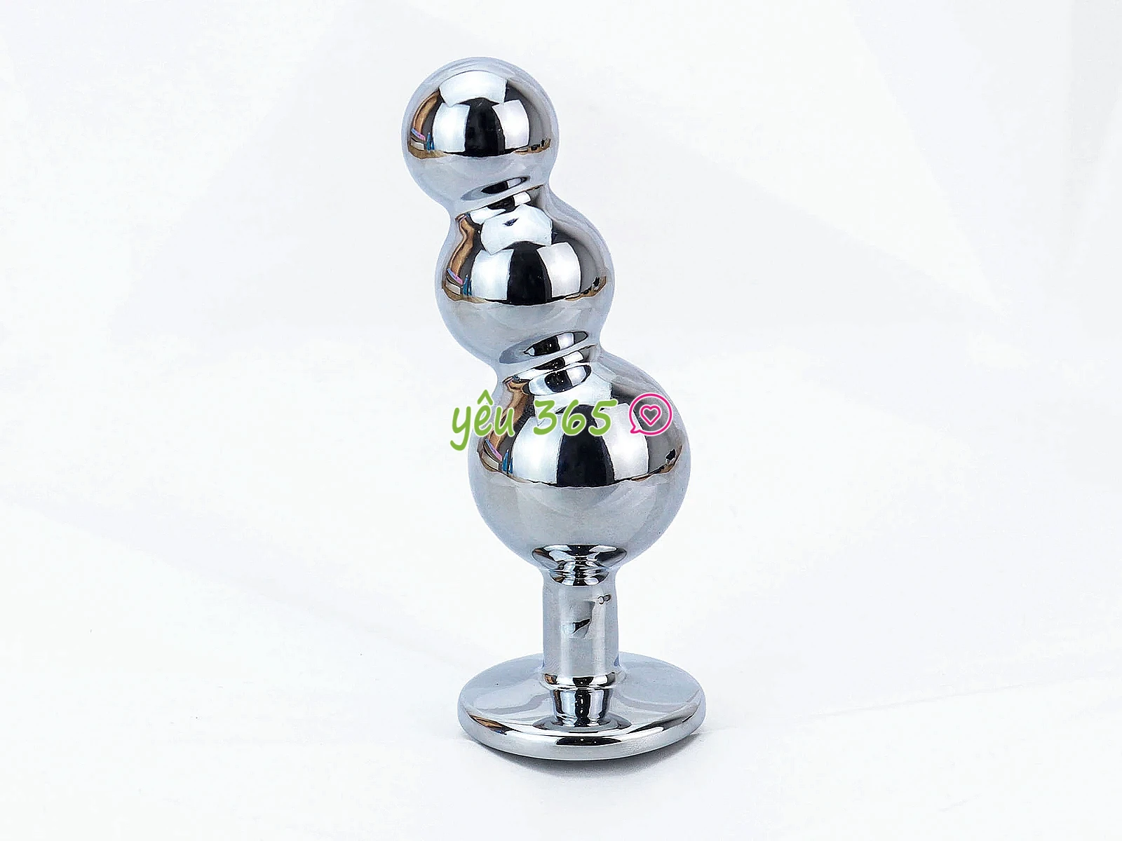 Dụng cụ kích thích hậu môn Inox 3 nấc trãi nghiệm cảm giác mới lạ