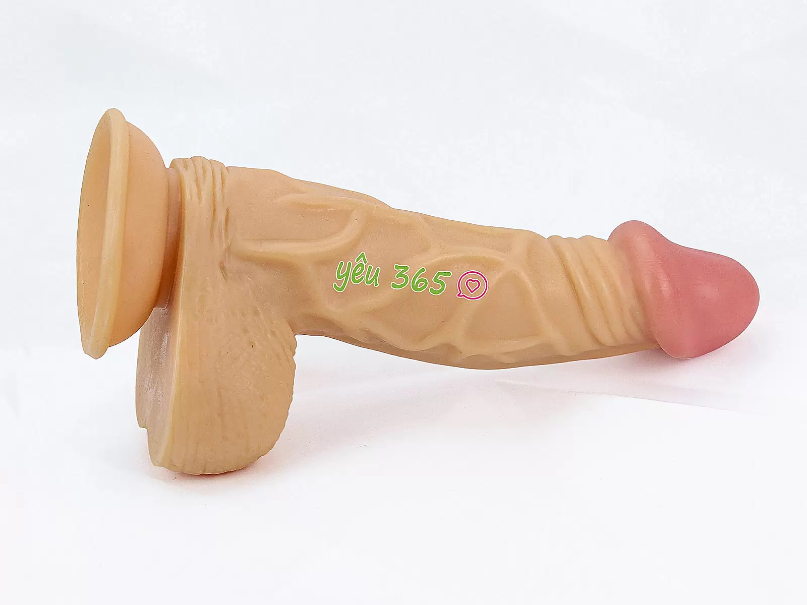 Dương vật giả có đế 9 inch kích thước châu Âu mạnh mẽ, trải nghiệm chân thật