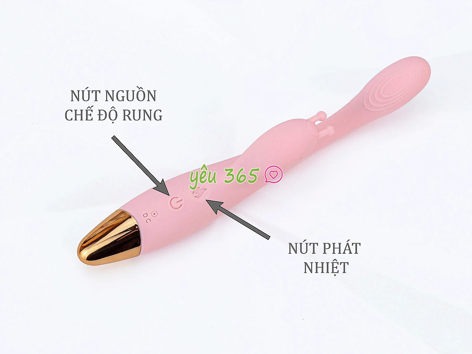 Máy mát xa có nhánh nhỏ gọn nhiều chế độ rung phát nhiệt