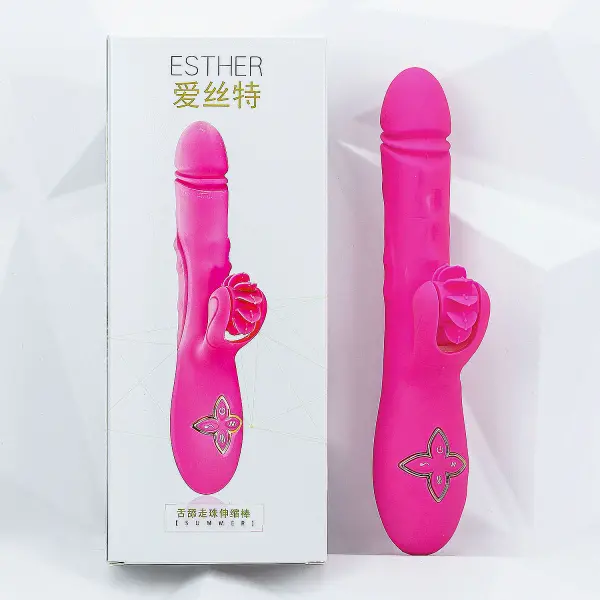 Dương vật giả lưỡi cao cấp Esther bi xoay Rung - Thụt