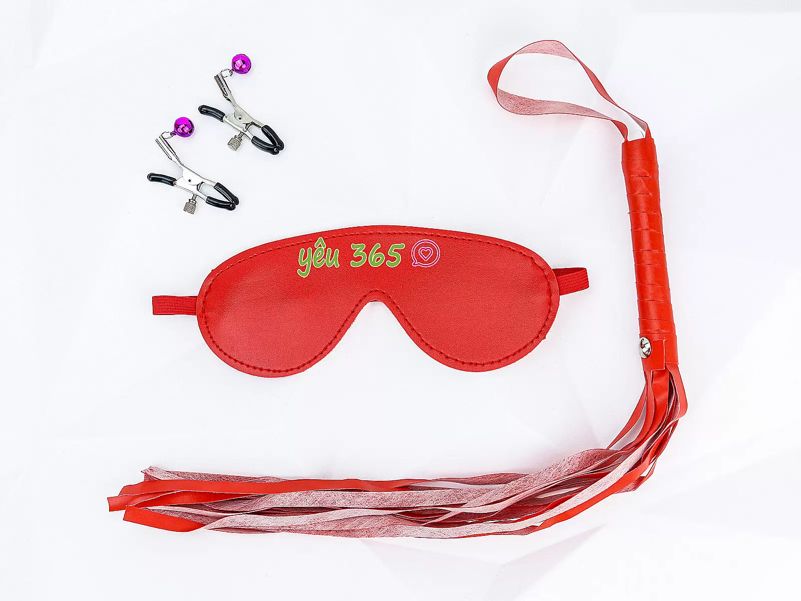 Bộ đồ chơi bạo dâm 10 món màu đỏ kích thích quyến rũ