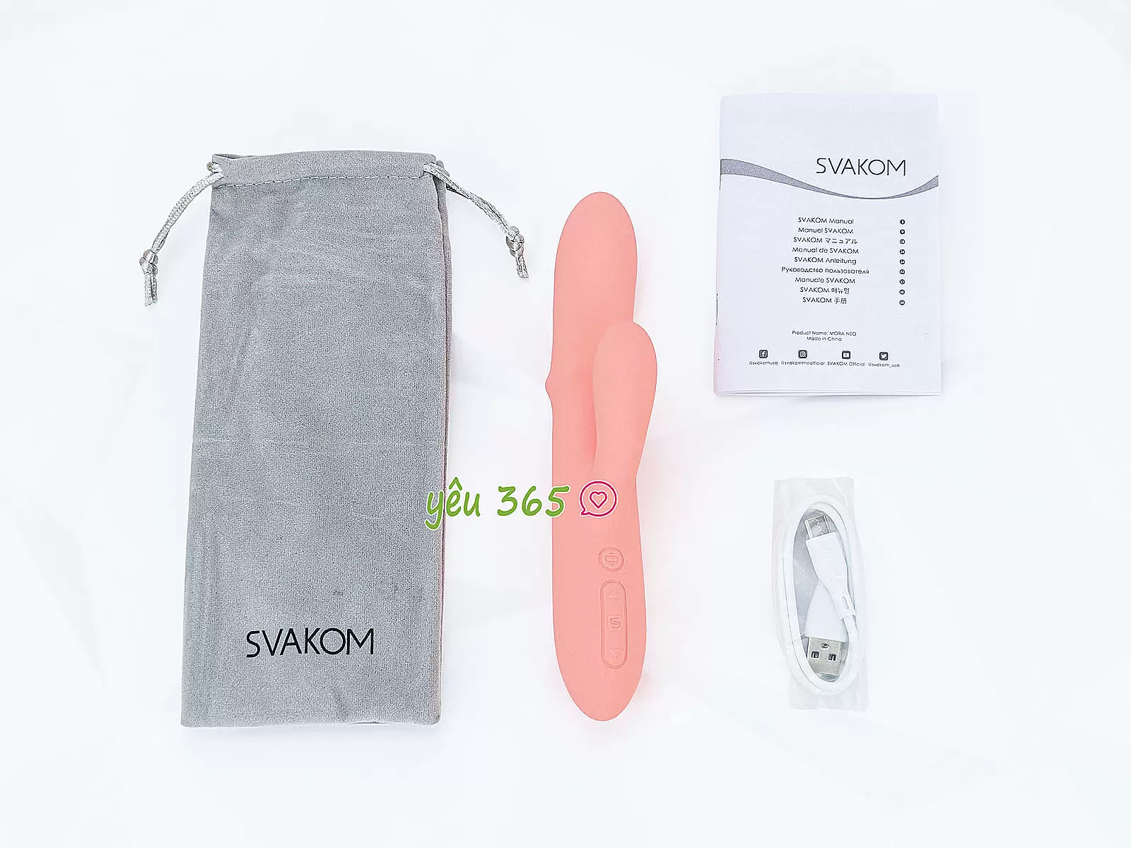 Máy mát xa kiểu dáng dương vật giả đa năng Svakom Mora Neo vòng bi