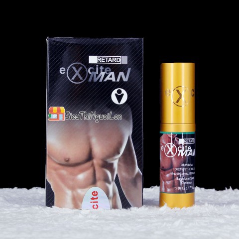 Thuốc xịt chống xuất tinh sớm Excite Man màu đen 4