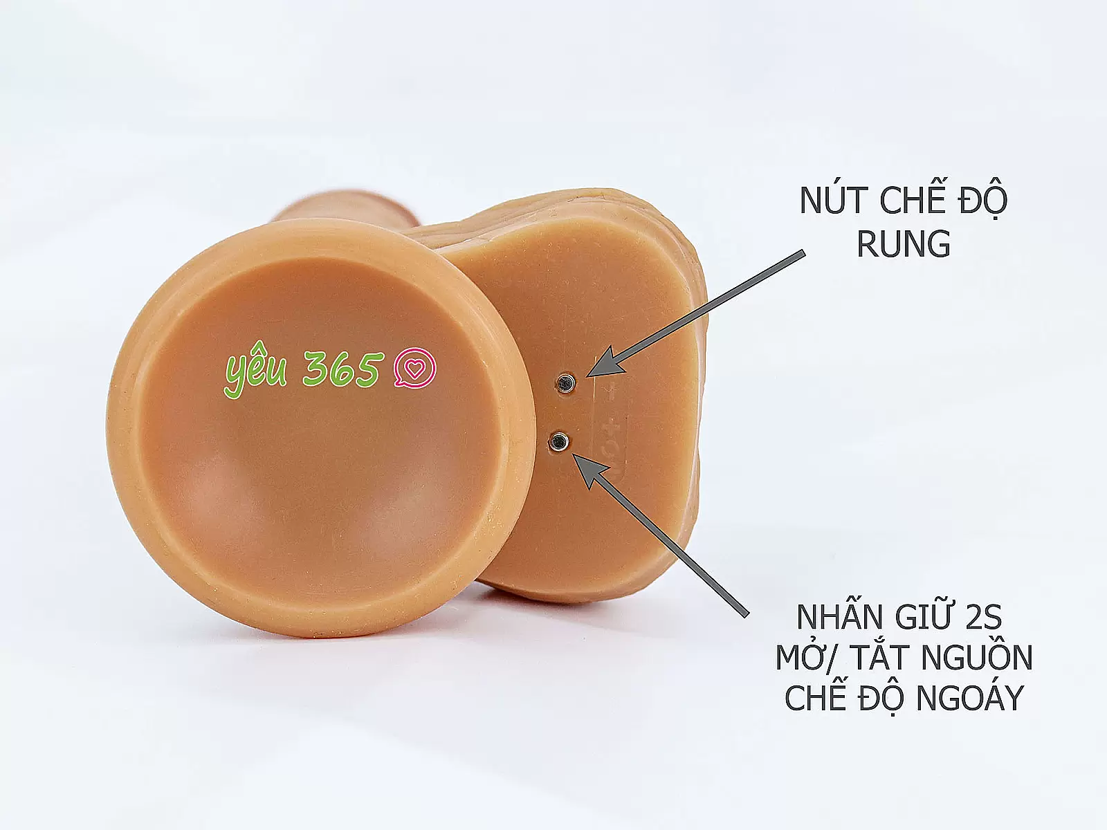 Dương vật giả có đế rung ngoáy ấm nóng pin sạc điều khiển không dây Yeain Devil