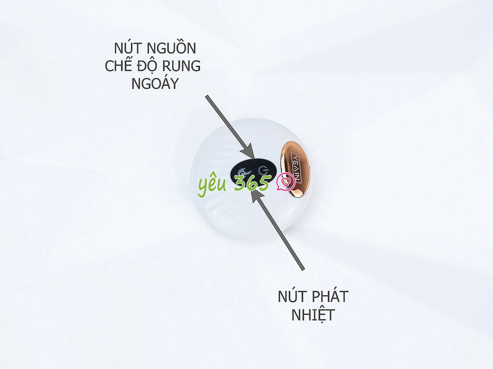 Dương vật giả có đế rung ngoáy ấm nóng pin sạc điều khiển không dây Yeain Devil