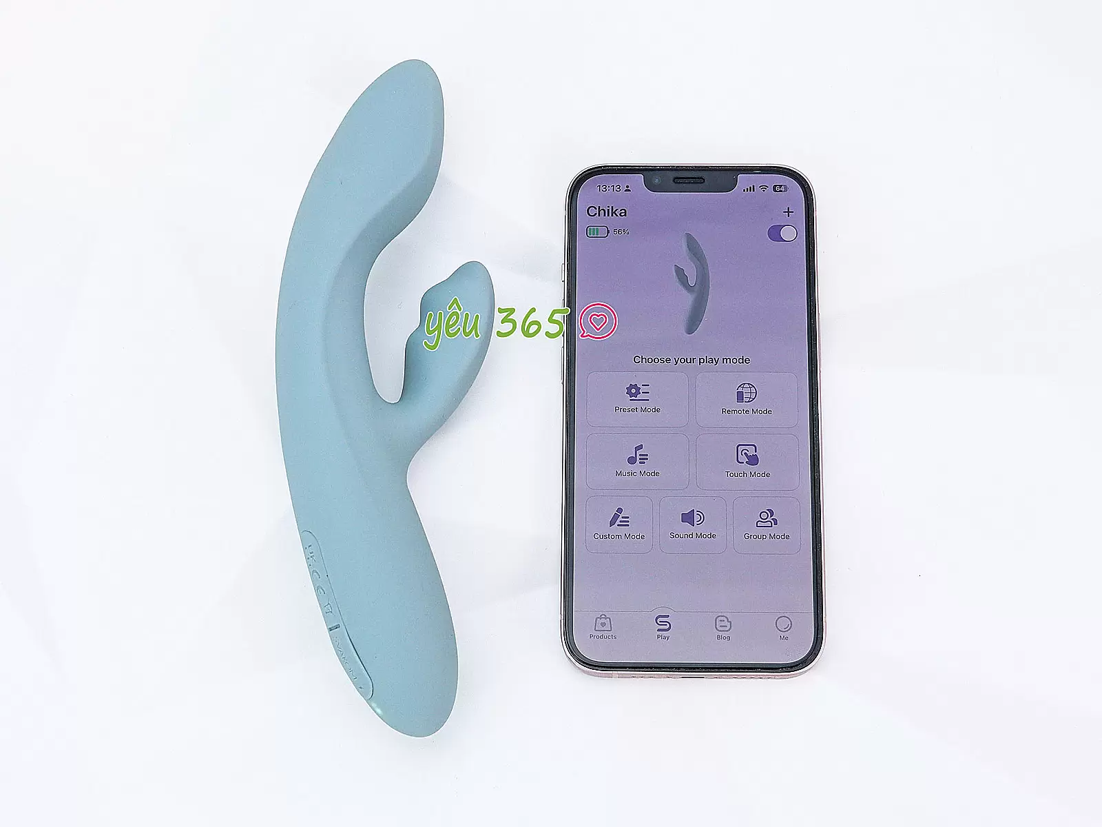 Máy massage điểm G Svakom Chika phát nhiệt ấm nóng