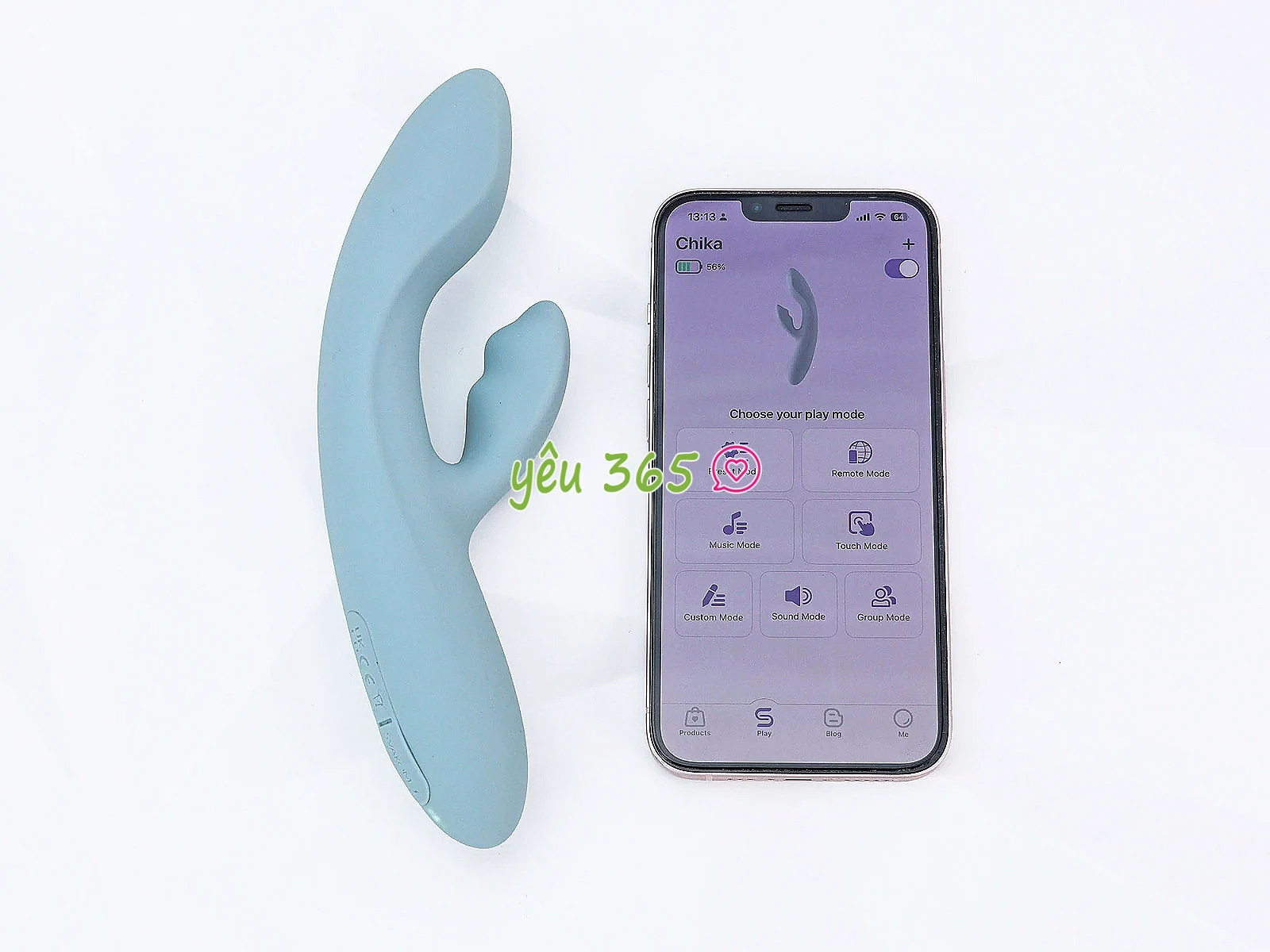 Máy massage điểm G Svakom Chika rung phát nhiệt ấm nóng