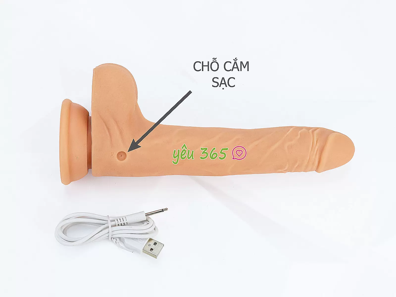 Dương vật giả có đế Knight Tornado rung thụt lắc