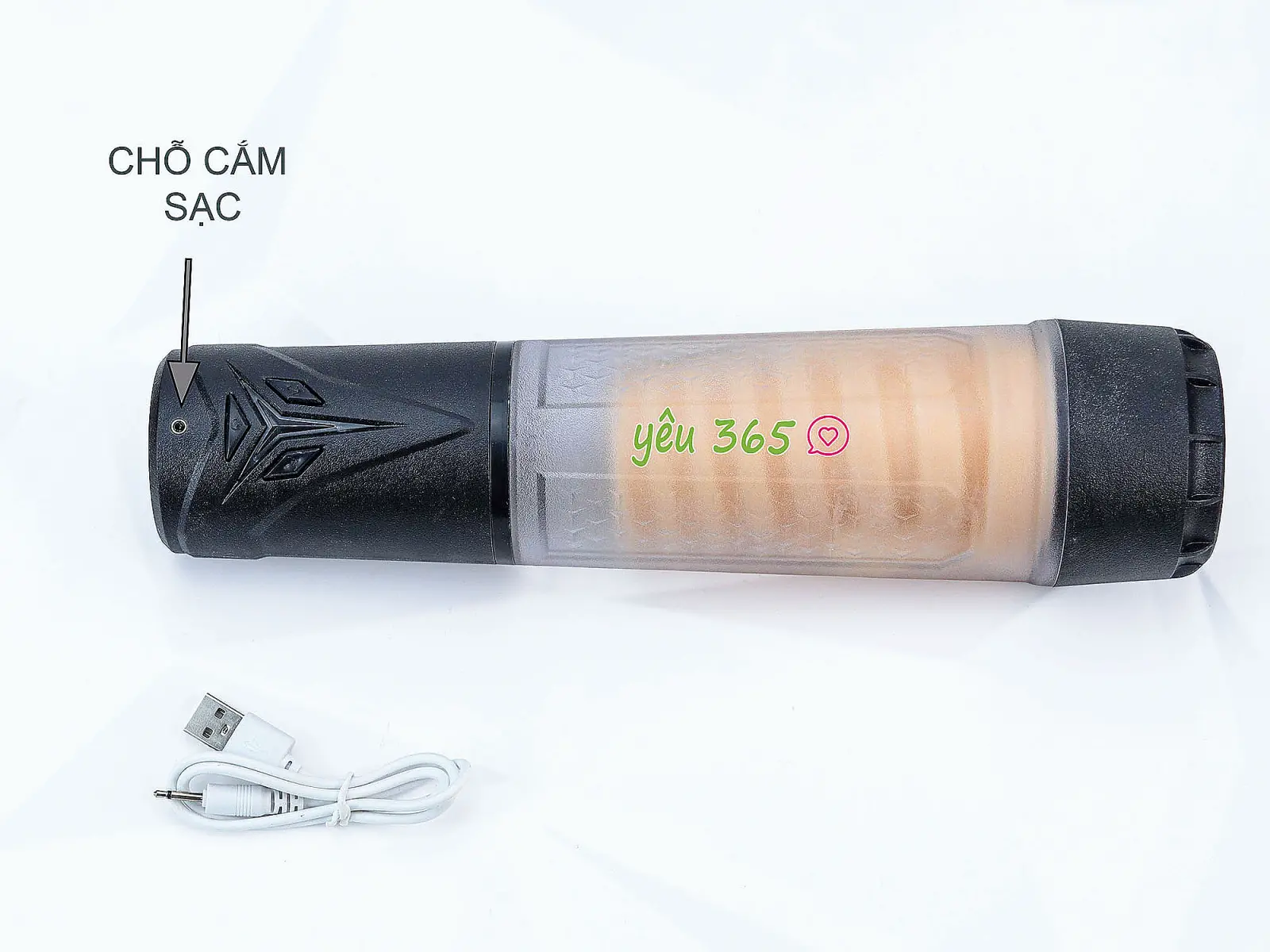 Máy tập to dương vật pin sạc có miệng silicon bú mút