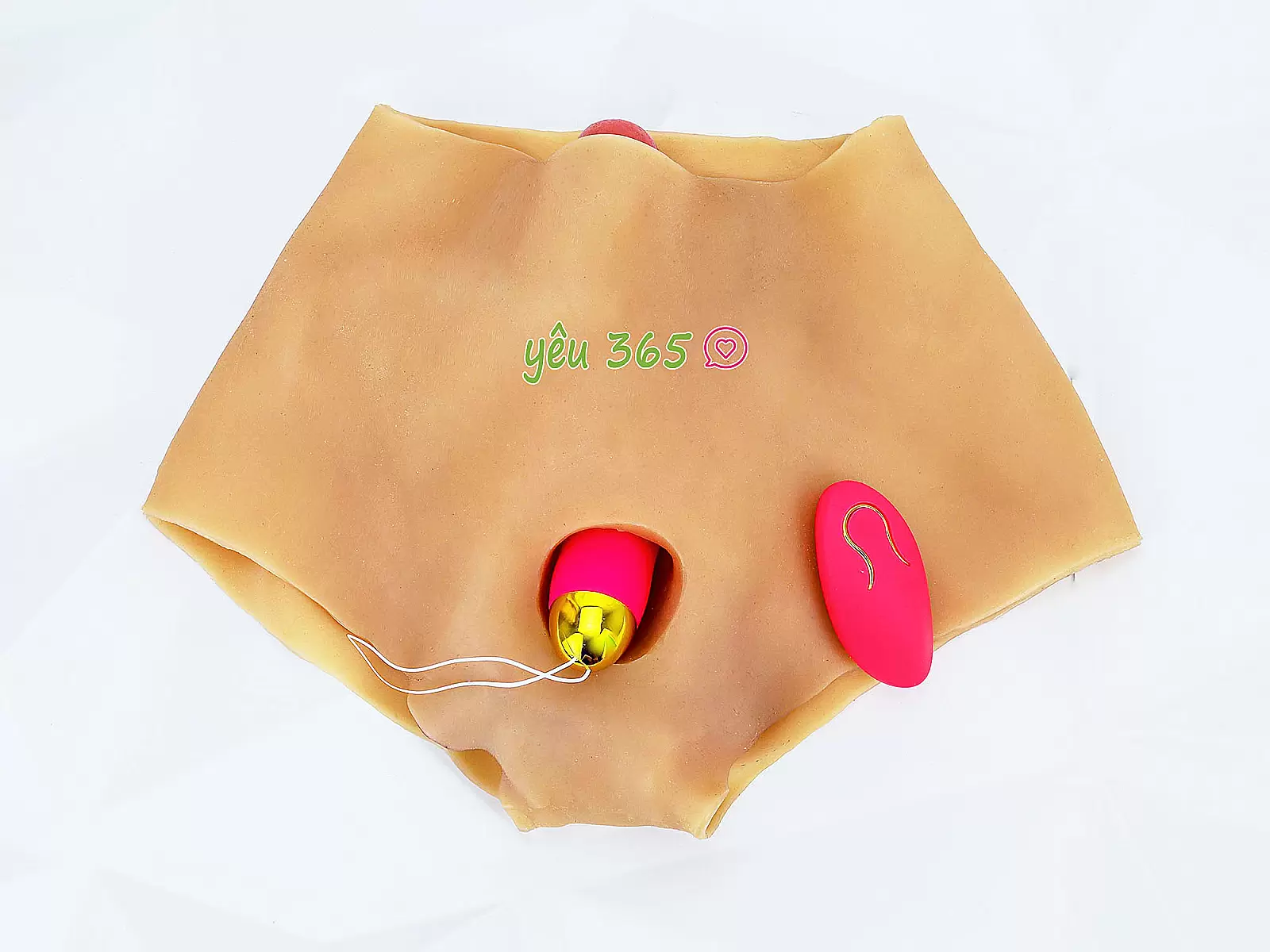 Quần dương vật giả rỗng ruột kèm trứng rung điều khiển từ xa