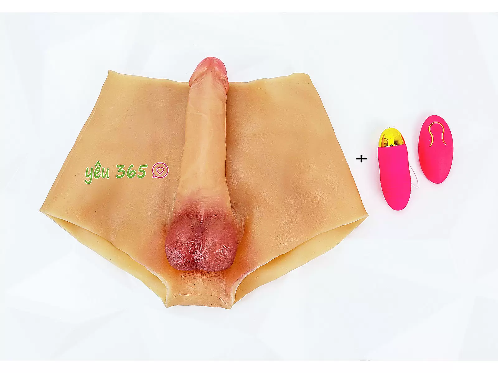 Quần dương vật giả rỗng ruột kèm trứng rung điều khiển từ xa