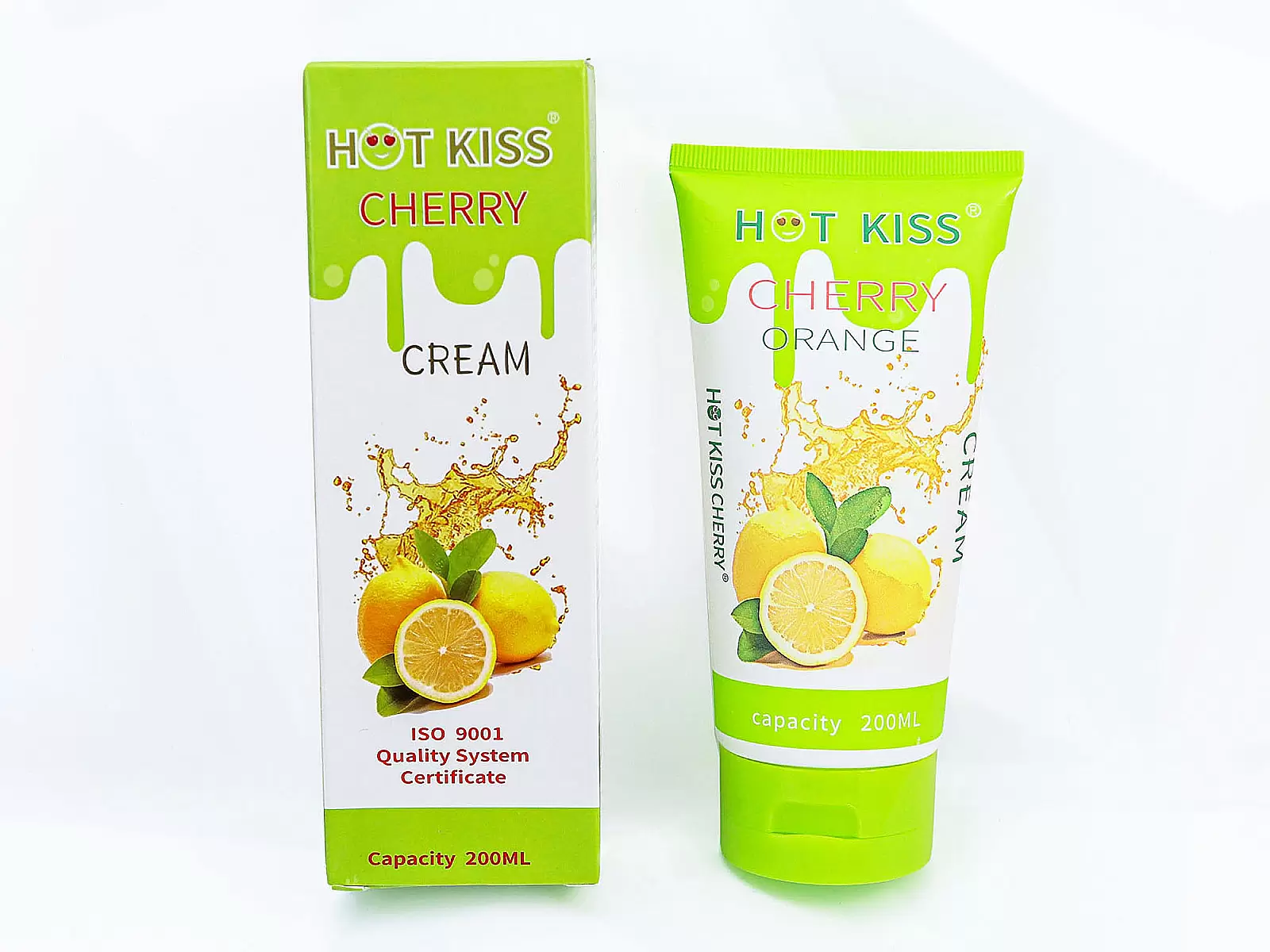 Gel bôi trơn Hot Kiss hương cam chai lớn 200ml