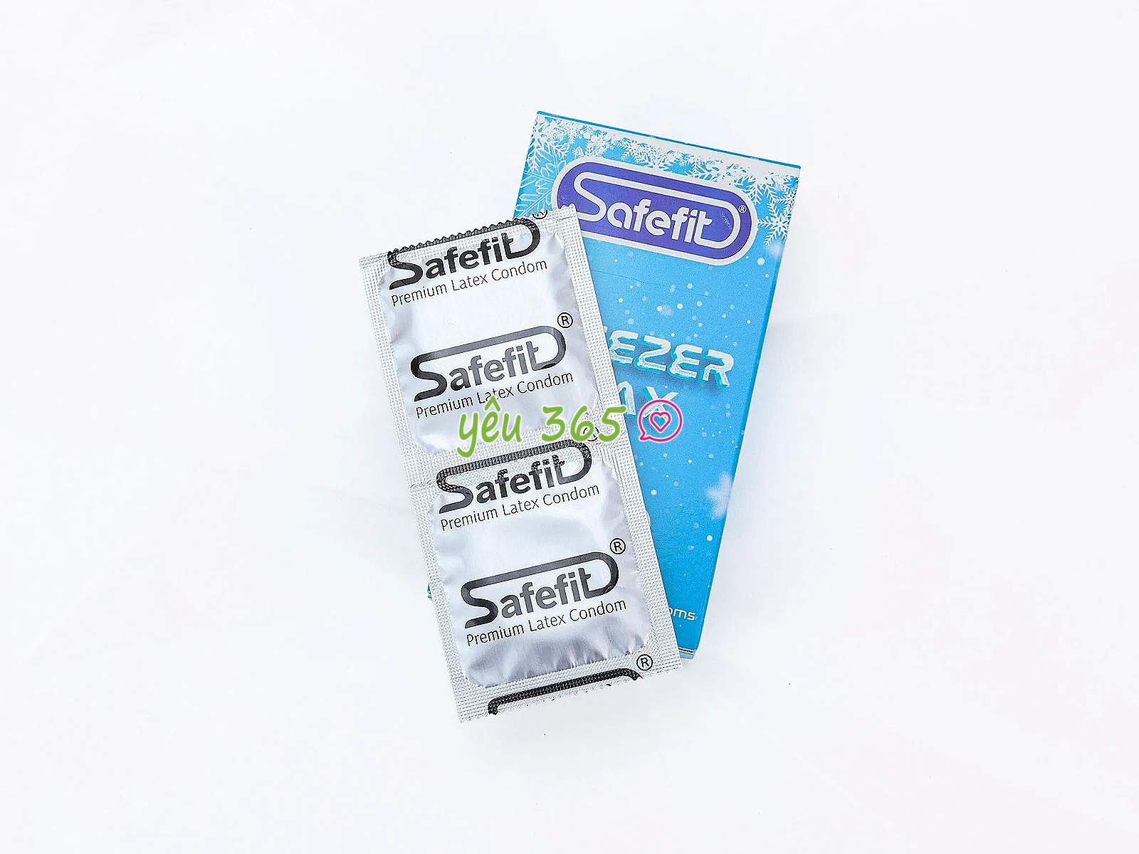 Bao cao su Safefit Freezer Max kết hợp chất bôi trơn và hương bạc hà mát lạnh