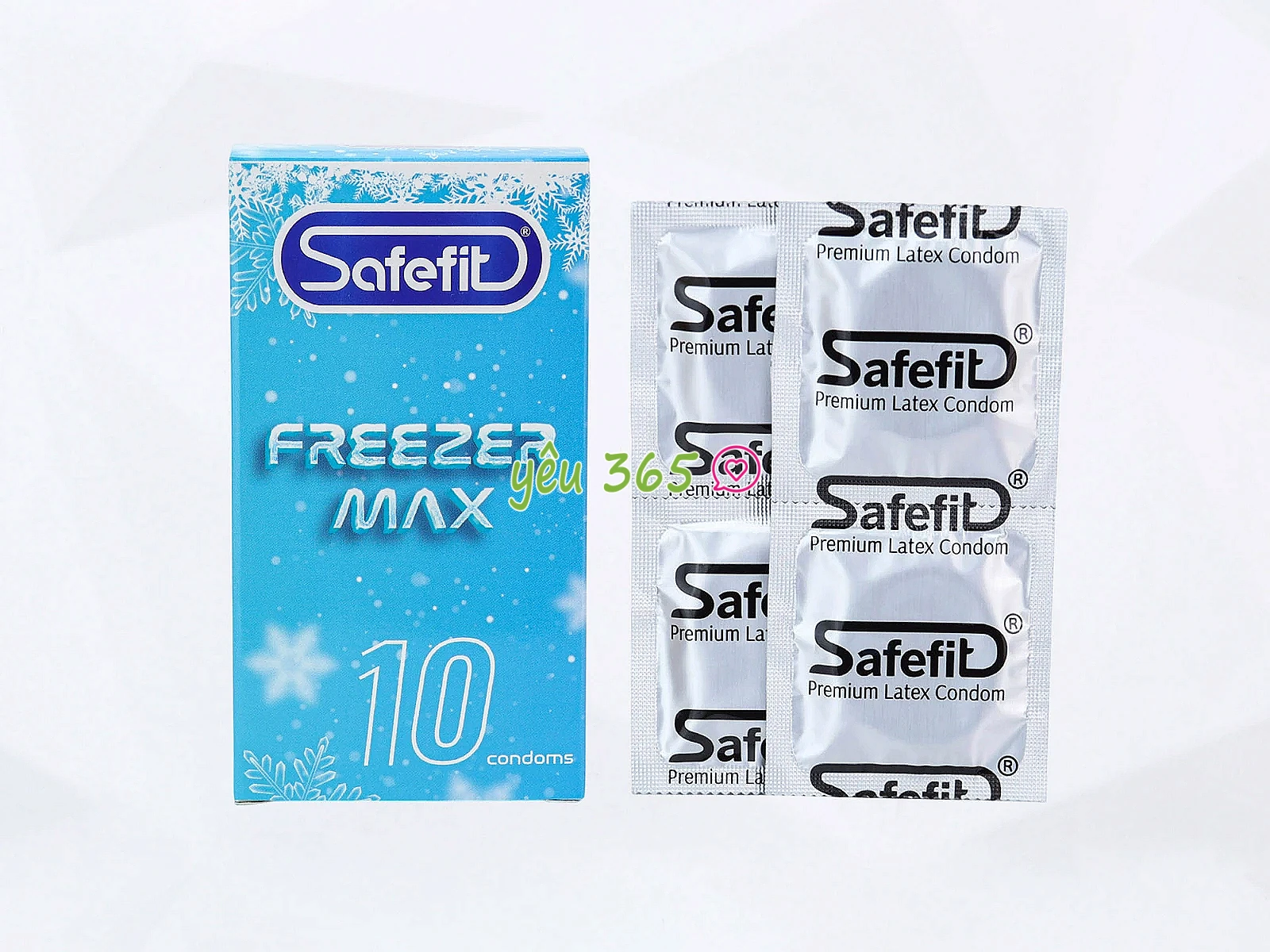 Bao cao su Safefit Freezer Max kết hợp chất bôi trơn và hương bạc hà mát lạnh