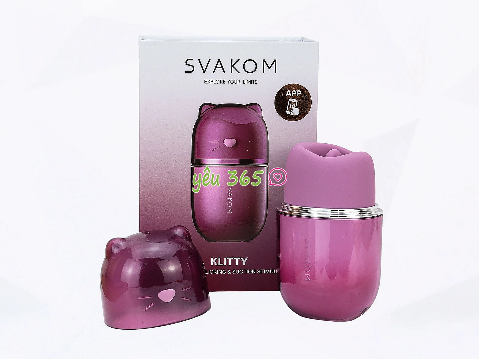 Máy liếm hút SVAKOM Klitty 2 trong 1 điều khiển qua App