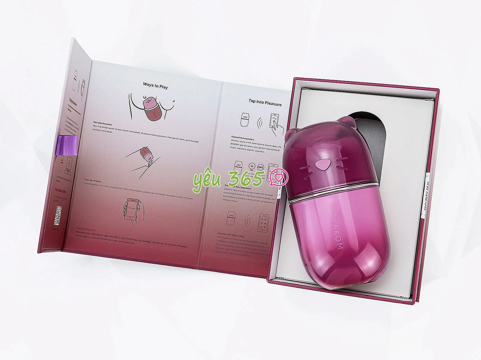 Máy liếm hút SVAKOM Klitty 2 trong 1 điều khiển qua App