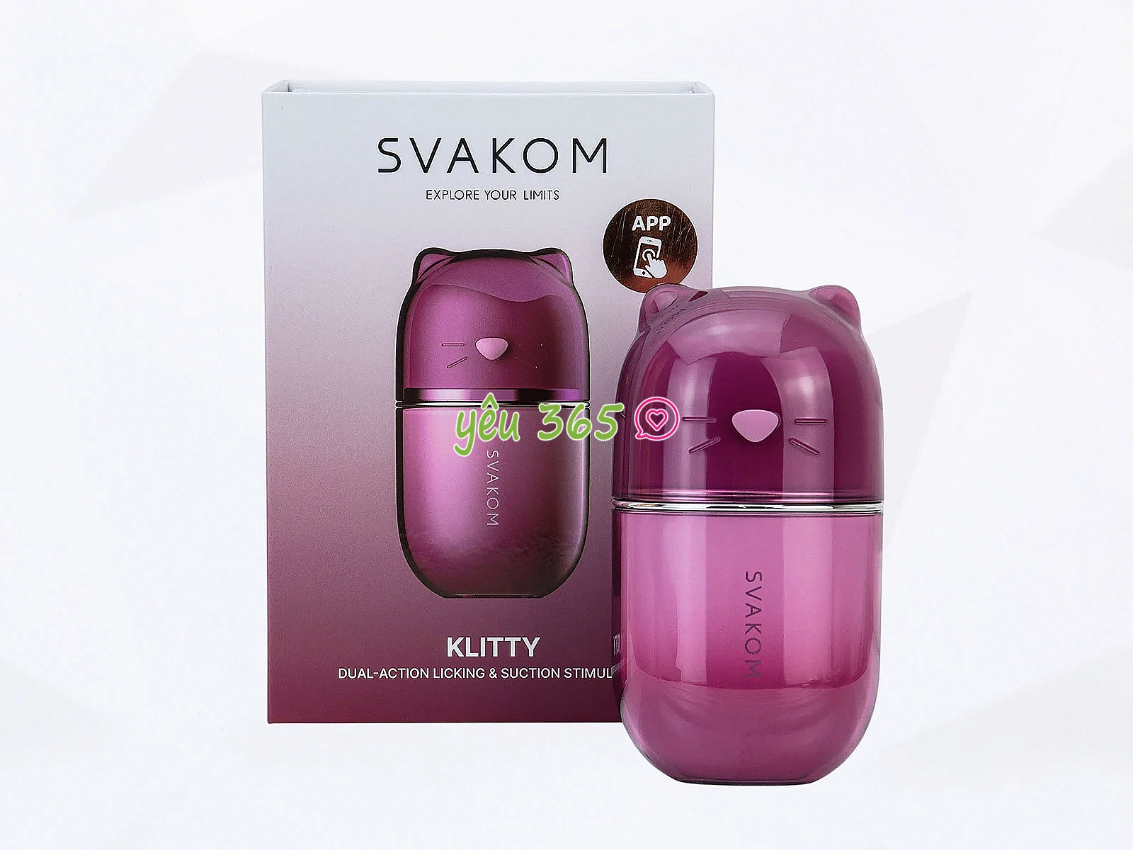 Máy liếm hút SVAKOM Klitty 2 trong 1 điều khiển qua App