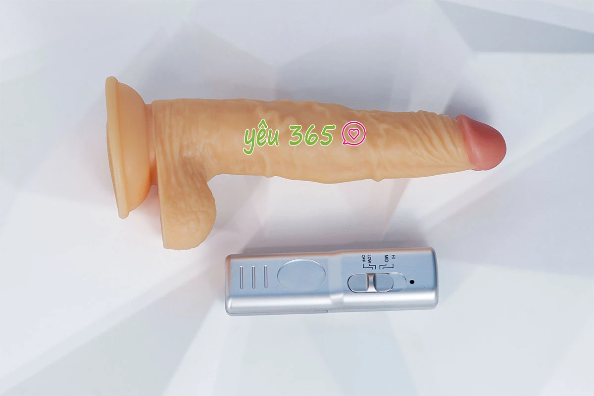 Dương vật giả có đế rung Lovetoy 9.5inch