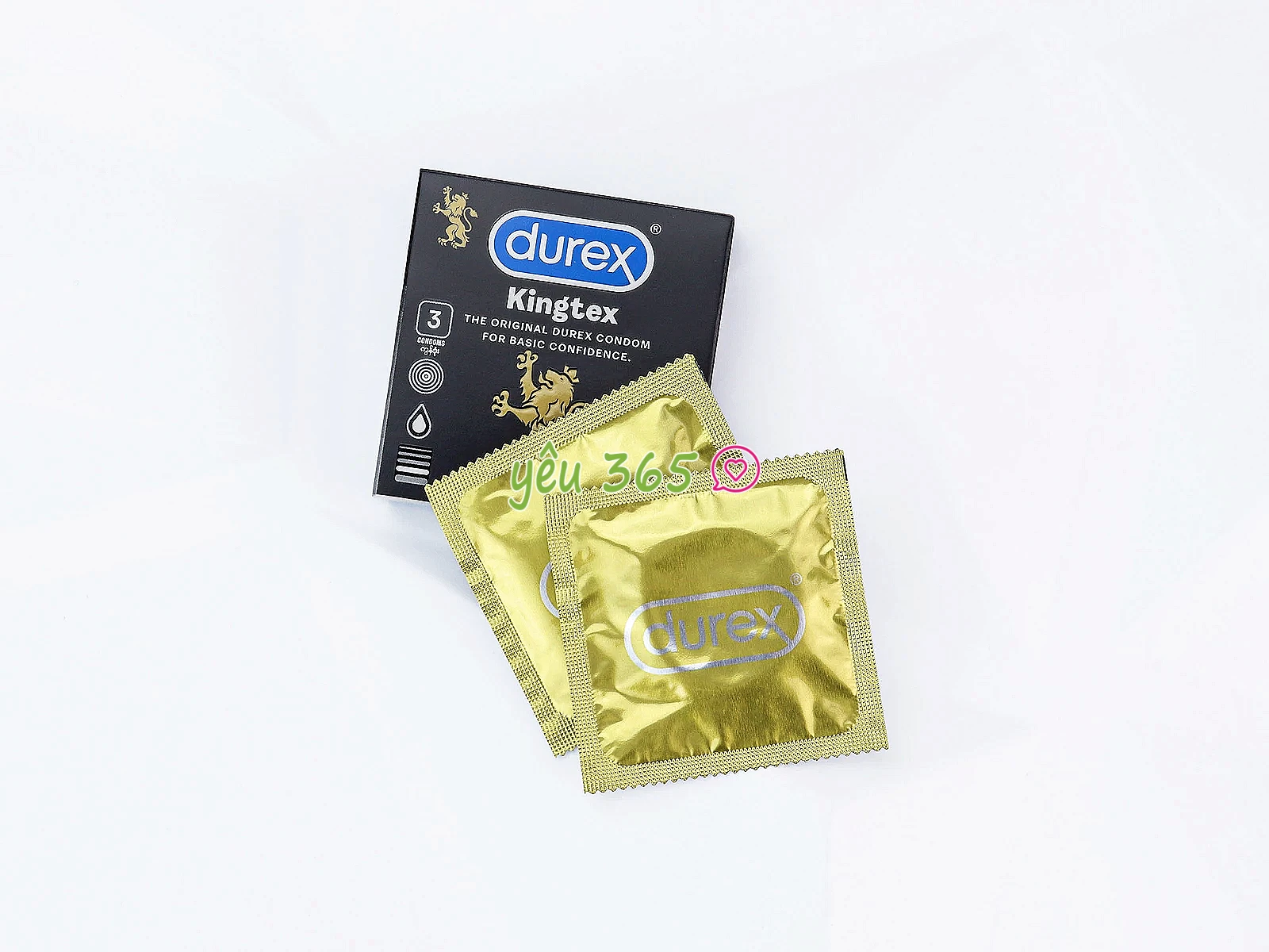 Bao cao su Durex Kingtex 3 bao giúp giảm ma sát và tăng độ mượt mà khi quan hệ