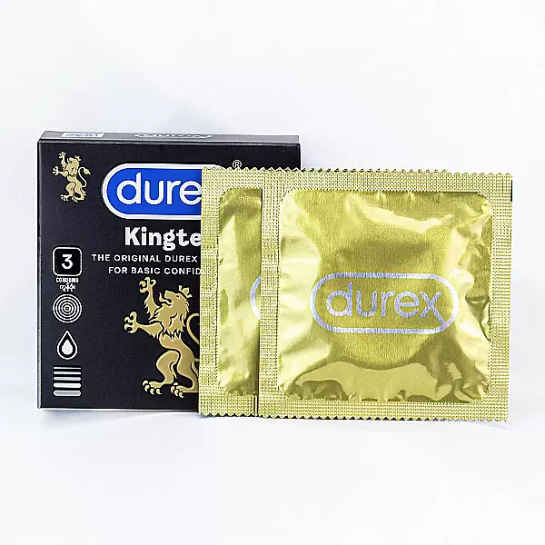 Bao cao su Durex Kingtex 3 bao giúp giảm ma sát và tăng độ mượt mà khi quan hệ