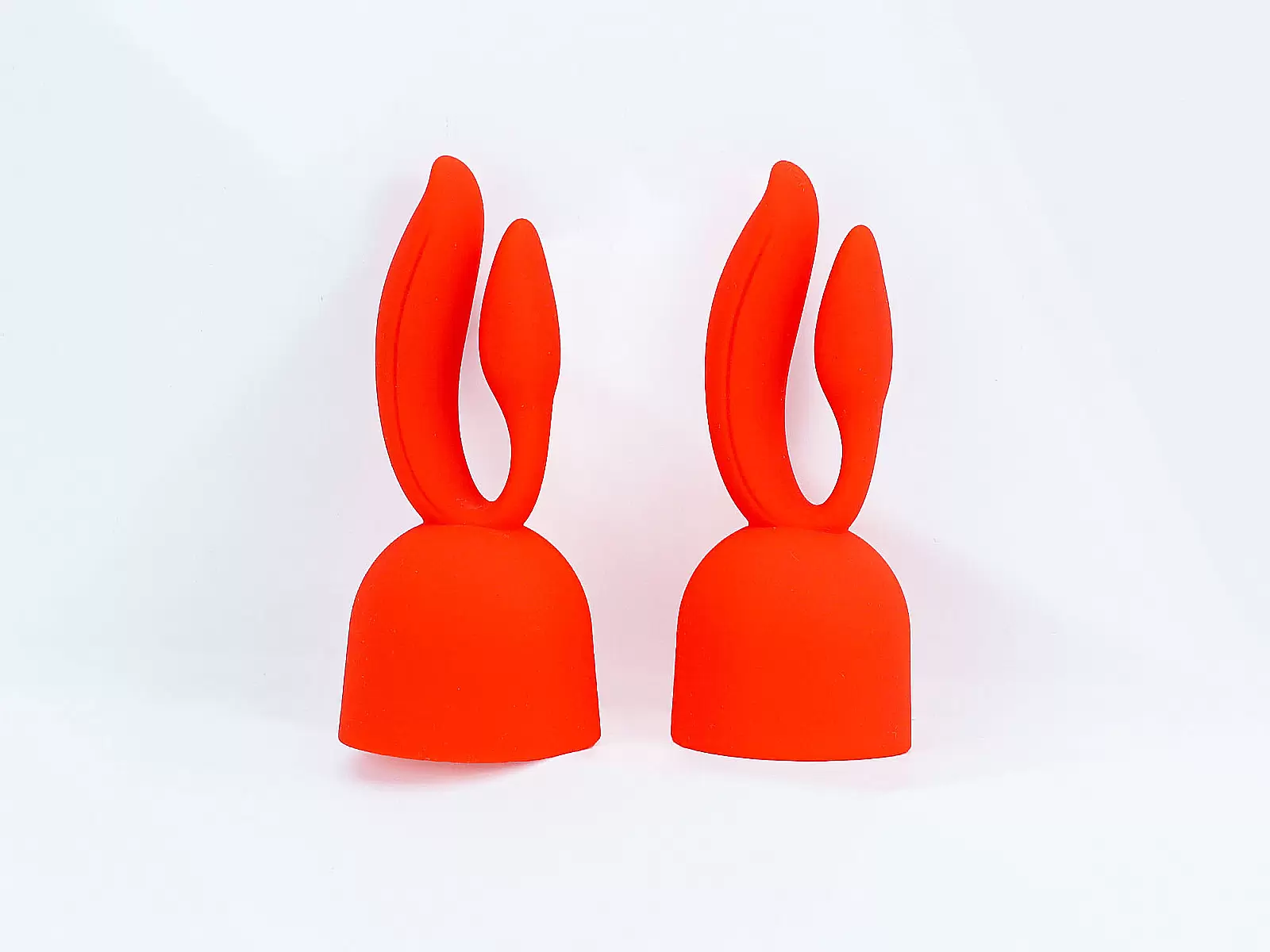 Đầu phụ máy mát xa 2 nhánh tai thỏ màu đỏ