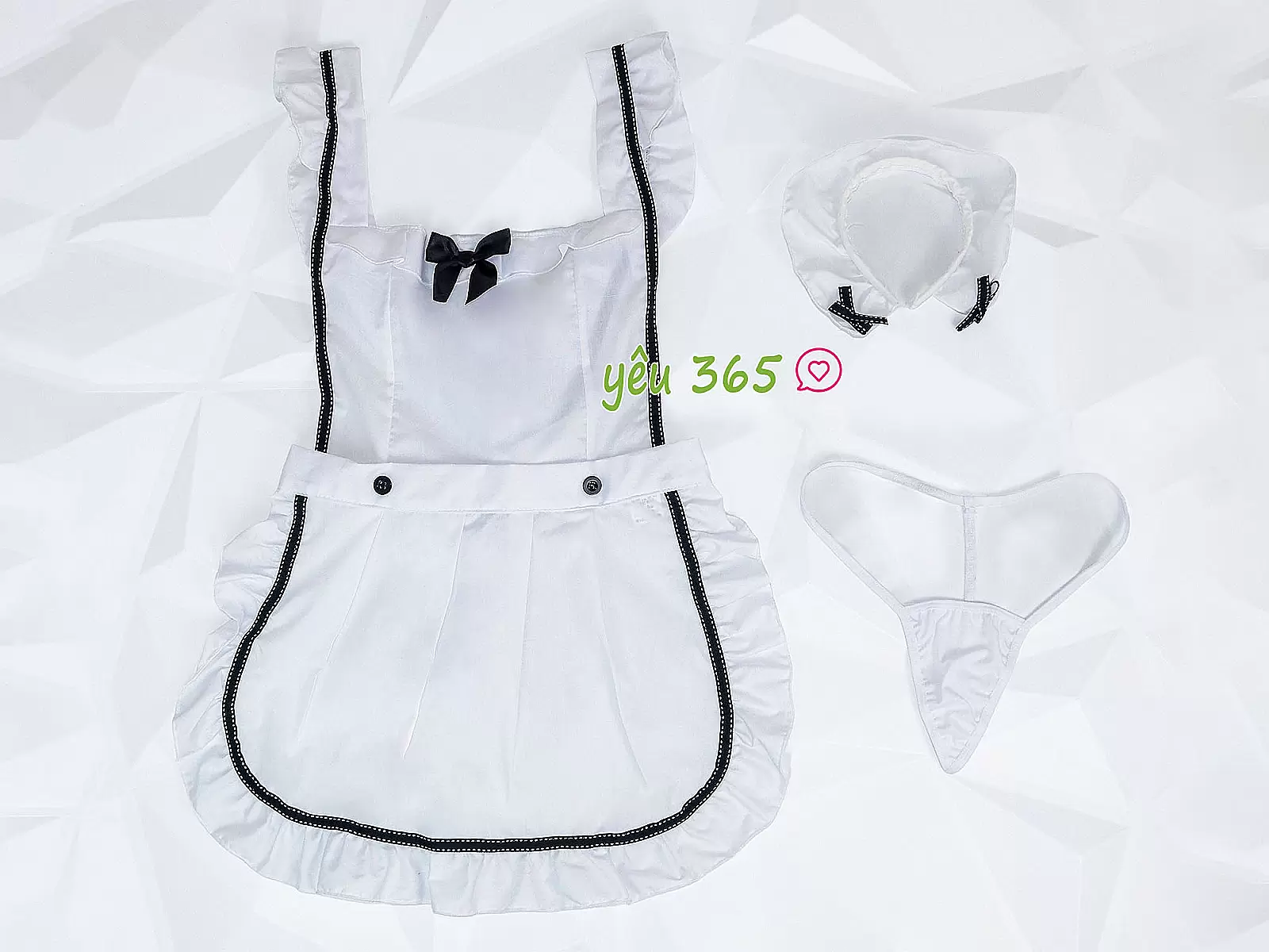 Bộ đồ chơi bạo dâm váy tạp dề quyến rũ