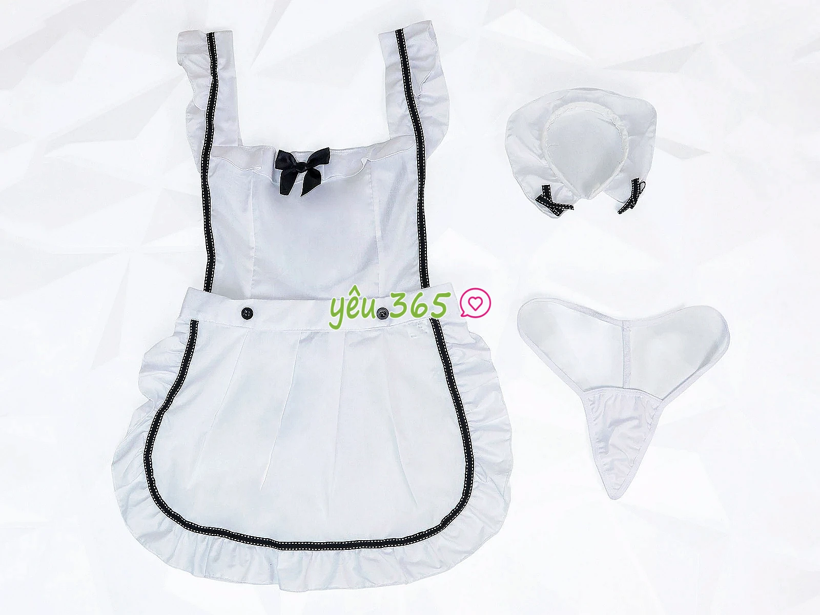 Bộ đồ chơi bạo dâm váy tạp dề quyến rũ