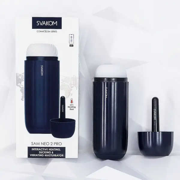 Máy thủ dâm âm đạo giả tự động Svakom Sam Neo 2 Pro phát nhiệt kết nối điều khiển toàn quốc