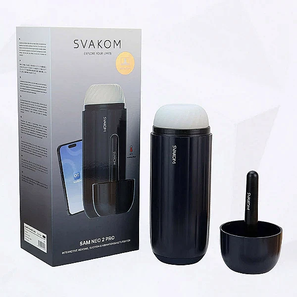 Máy thủ dâm âm đạo giả tự động Svakom Sam Neo 2 Pro phát nhiệt kết nối điều khiển toàn quốc
