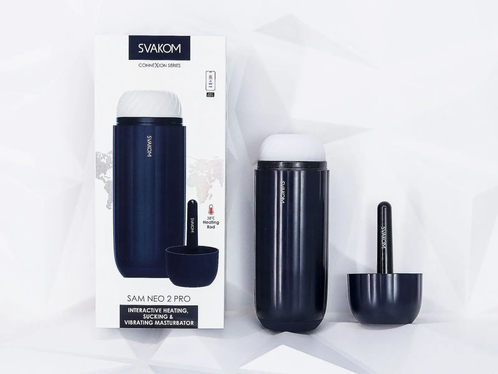 Máy thủ dâm âm đạo giả tự động Svakom Sam Neo 2 Pro phát nhiệt kết nối điều khiển toàn quốc