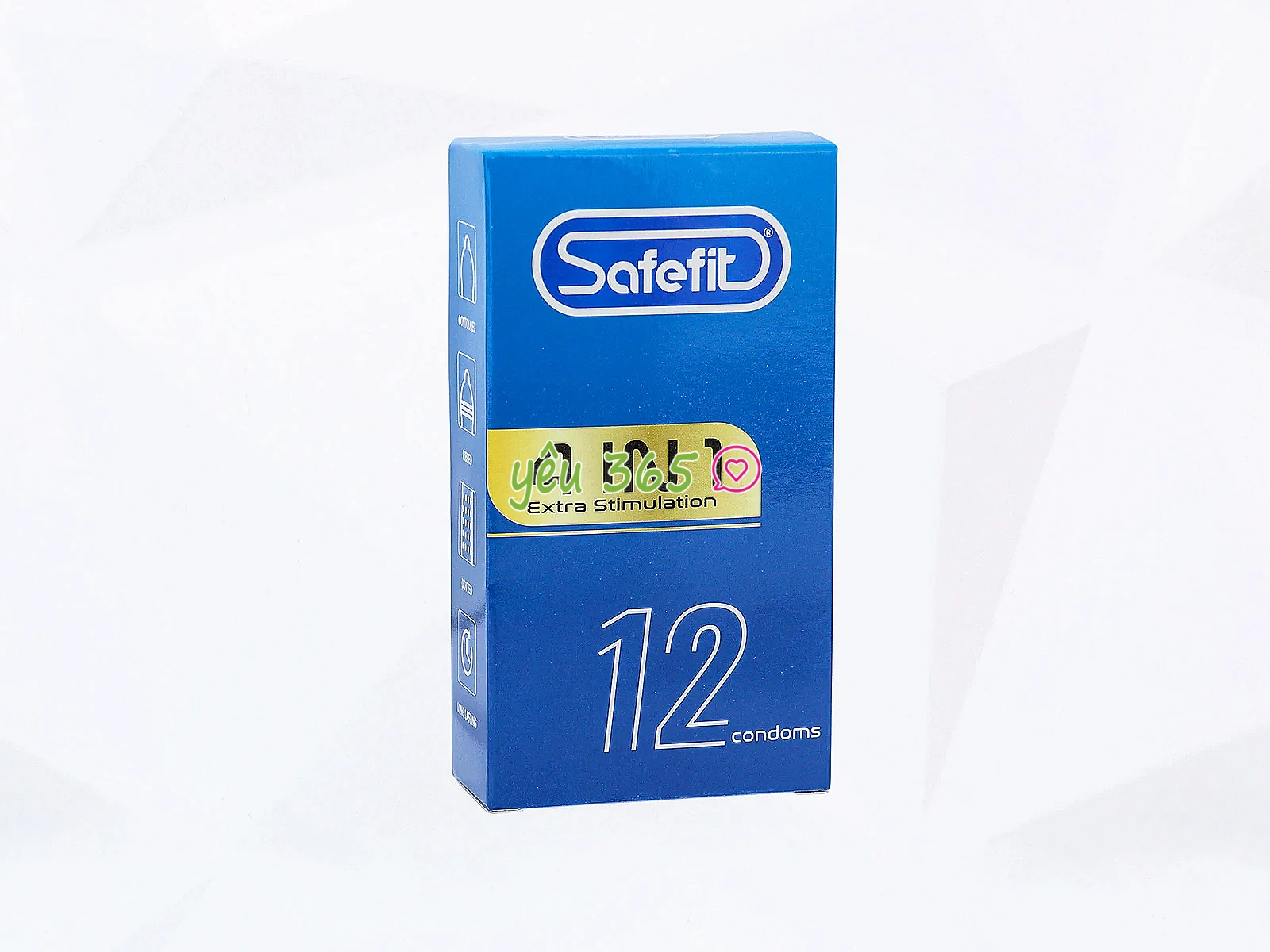 Bao cao su Safefit 4IN1 Extra Stimulation gân, gai, thắt, ôm sát hỗ trợ kéo dài thời gian