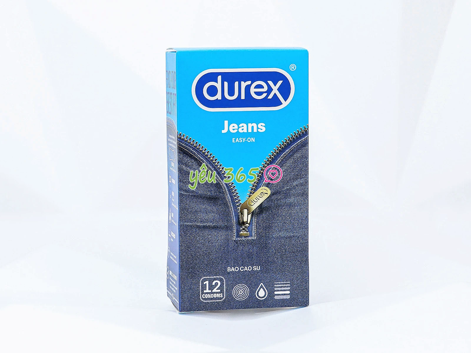 Bao cao su Durex Jeans Easy On mỏng nhẹ giúp tăng cảm giác chân thật